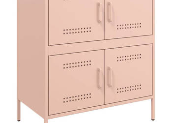Szafka różowa 68x39x79 cm stal WM-842953
