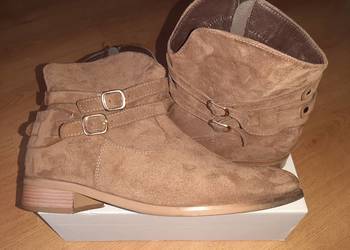 Buty zamsz brązowy VINCEZA r.41.