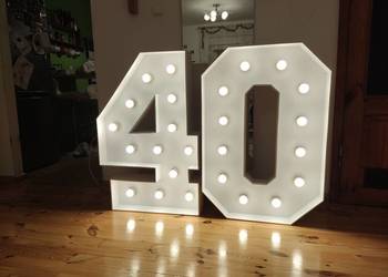 Cyfra 40 w 3D- cena za komplet.