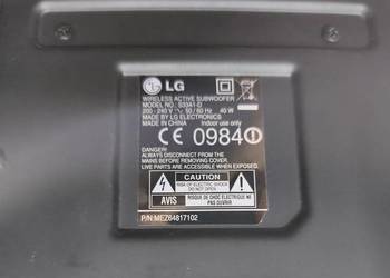 Subwoofer LG aktywny