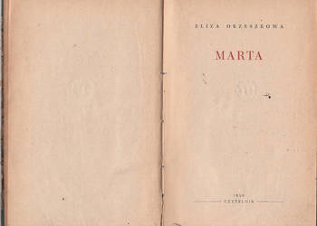 (02106) MARTA – ELIZA ORZESZKOWA