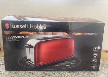 Russell Hobbs Colours Plus+ Flame Red Long Slot Toaster – Styl, który smaku