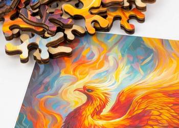 Puzzle drewniane dla dorosłych Ptak FENIKS