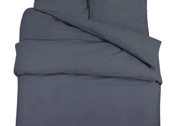 Zestaw pościeli antracytowy 140x200 cm lekka mikrofibra WM-135934