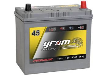 Akumulator GROM Premium 45Ah 430A Japan Prawy plus
