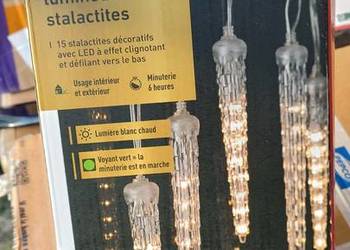 girlanda świetlna led w kształcie sopli 148led