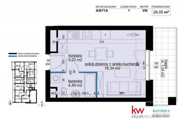 Oferta sprzedaży mieszkania Poznań 26.05m2 1-pokojowe