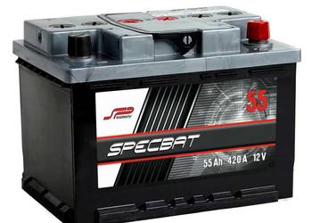 Akumulator SPECBAT 55Ah 420A EN PRAWY PLUS wysoki