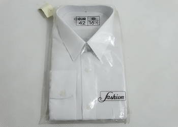 Nowa biała koszula męska C&A rozmiar 42 (L) Regular Fit – długa w prążek