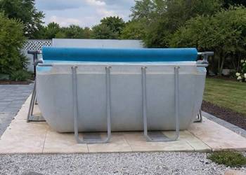 Basen Prostokątny Drabinka Plus Pokrywa