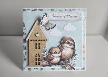 Kartka ręcznie robiona dla Mamy Dzień Matki Kartka ręcznie robiona dla Mamy Dzień Matki