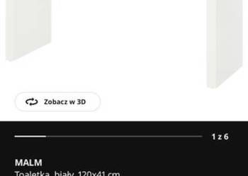 Sprzedam toaletkę IKEA z krzesłem