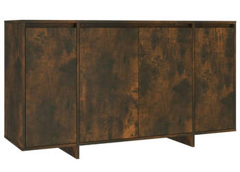 Szafka przydymiony dąb 135x41x75 cm materiał drewnopochodny WM-813056