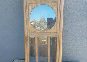 S125 Skrzynia obudowa starego zegara witrynka fazowane szkła