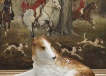 ŁOMONOSOW*BORZOJ *kolekcjonerska figurka