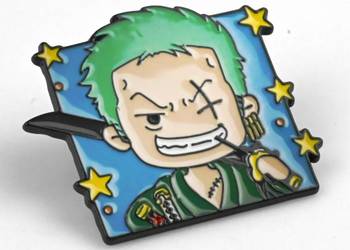 Roronoa Zoro  | 6 cm | Metal | Przypinka | One Piece
