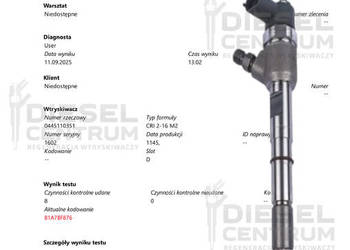 WTRYSKIWACZE BOSCH KOMPLET 4 SZTUK 0445110351 FIAT Punto Panda 1.3 MultiJet