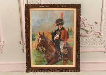 Wojciech Kossak - Huzar Wielkiej Armii - Kozak Na Koniu - Obraz za Szkłem