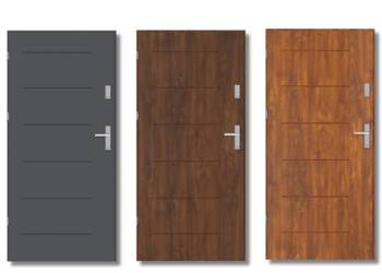 DRZWI NOWE CIEPŁE WZMACNIANE THERMO VESTA INOX CERTYFIKAT CZYSTE POWIETRZE