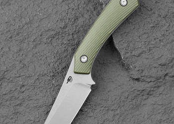 Nóż Bestech Step Green G10, Stonewashed D2 by Denis Simonutti (BFK06B)