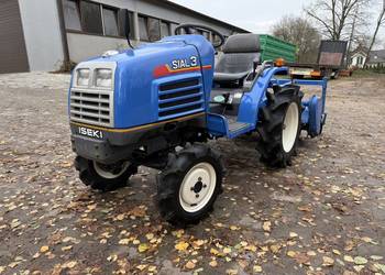 Japoński traktorek iseki sial 3 diesel 4x4 z glebogryzarka jak nowy