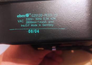 Wentylator dmuchawy Buderus Sieger G2S 120-FE   GB102 SBG 3-