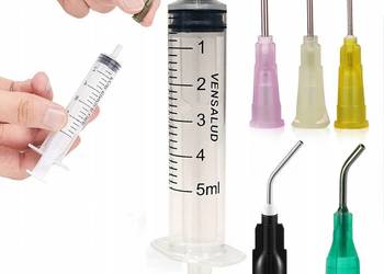 Strzykawka Dozownik 5ml Luer-lock – Zestaw 5 Igieł | Polipropylen