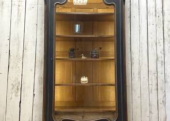 BIBLIOTEKA witryna antracyt, Ludwik XV Francja I pół. XX w. Antyk szafa