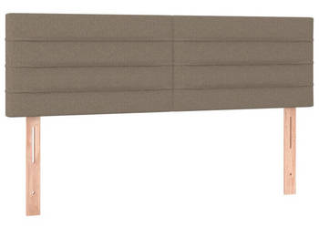 Zagłówki do łóżka 2 szt. taupe 72x5x78/88 cm tkanina WM-346148