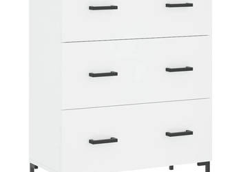 Szafka biała 695x34x90 cm materiał drewnopochodny WM-827852