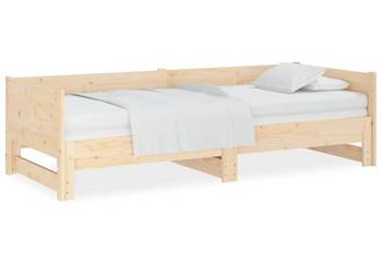 vidaXL Łóżko rozsuwane, lite drewno sosnowe(SKU:820257)