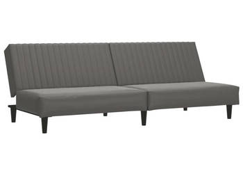 2-osobowa sofa szara sztuczna skóra WM-375949