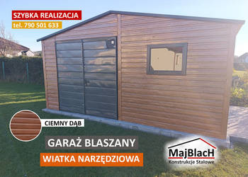 Garaż Blaszany do ogrodu-Wiata - Blaszak - Garaże Blaszane – Maj-Blach
