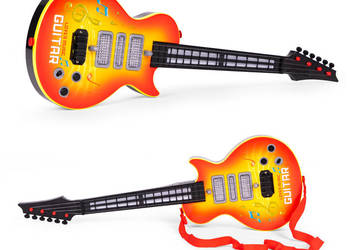 Rockowa gitara dla dzieci z nauką gry na gitarze podczerwień melodie