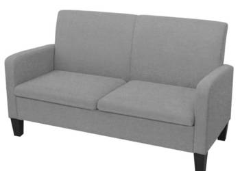 Kanapa 2-osobowa jasnoszara 135 x 65 x 76 cm WM-244708
