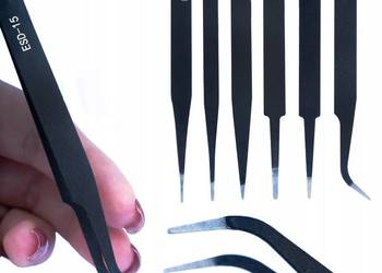 Zestaw 6 Pęset Precyzyjnych ESD-10 do ESD-15 | Niemagnetyczne, Odporne na…