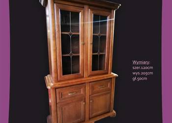 Stylowa Witryna 123` Klasyczny Dąb Rustykalny Producent BEKAS MEBLE