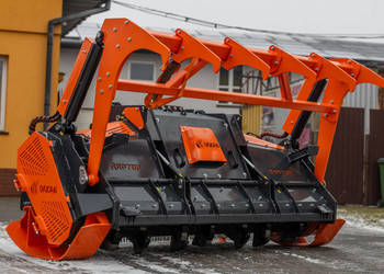 Mulczer leśny Orkan MLL R4 180 Raptor usuwanie krczowanie krzaków drzew pni