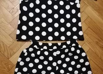 Komplet w groszki rozmiar M