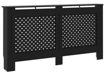 vidaXL Osłona na kaloryfer, czarna, 152x19x81,5 cm, MDF (SKU:288195)