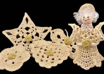 Zestaw ozdób na choinkę ręcznie wykonanych