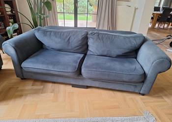 Kanapa 3 osobowa oraz 2 fotele kolor granatowy