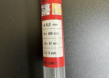 Wiertło MILWAUKEE HSS FI6 x400mm długie do drewna i metalu. Nowe oryginał