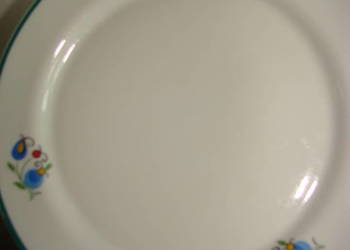 Lubiana wzór kaszubski talerz obiadowy 24 cm - PRL