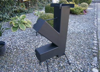 Piec, piecyk rakietowy, koza, grill 100x100