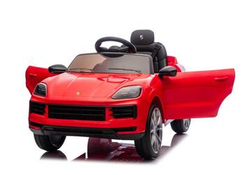 Porsche Cayenne 12V 2x45W Auto na Akumulator z Pilotem, LED, EVA, Ekoskóra