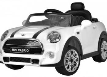 Auto POJAZD NA AKUMULATOR MINI CABRIO BIAŁY PILOT Warszawa