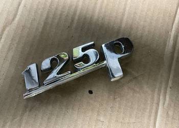 Emblemat znaczek Fiat 125p metalowy chrom