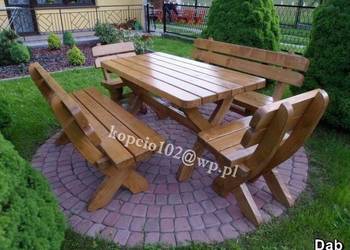 Meble ogrodowe z drewna 5cm wysyłka