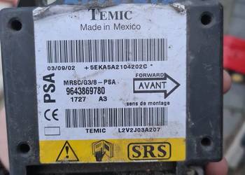 Sterownik air bag peugeot 9643869780